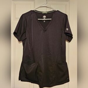Healing Hands HH Works Womens Black Monica Scrub Top medium